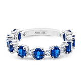 Color Ring In 18k Gold With Sapphires And Diamonds - Simon G. Jewelry