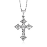 Cross Pendant in 18k Gold with Diamonds - Simon G. Jewelry