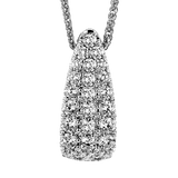 Dome Pendant in 18k Gold with Diamonds - Simon G. Jewelry