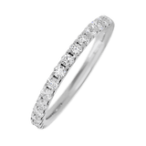 14K White Gold band with 15 Round Lab Grown Diamond (ST) having TCW-.45
