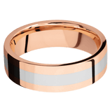 14K Rose Gold + Polish Finish