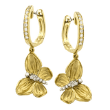 Earring in 18k Gold with Diamonds - Simon G. Jewelry