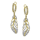 Earring in 18k Gold with Diamonds - Simon G. Jewelry