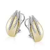 Earrings in 18k Gold with Diamonds - Simon G. Jewelry