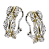 Earrings in 18k Gold with Diamonds - Simon G. Jewelry