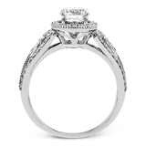 Engagement Ring in 18k Gold with Diamonds - Simon G. Jewelry