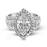 Engagement Ring in 18k Gold with Diamonds - Simon G. Jewelry