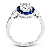 Engagement Ring in 18k Gold with Diamonds - Simon G. Jewelry