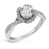 Engagement Ring in 18k Gold with Diamonds