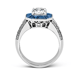Engagement Ring in 18k Gold with Diamonds - Simon G. Jewelry