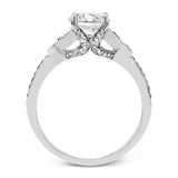 Engagement Ring in 18k Gold with Diamonds - Simon G. Jewelry