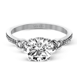 Engagement Ring in 18k Gold with Diamonds - Simon G. Jewelry