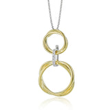 Evolve Four-in-One Pendant Necklace in 18k Gold with Diamonds
