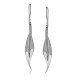 Fallen Leaves Drop Earrings in 18k Gold with Diamonds - Simon G. Jewelry