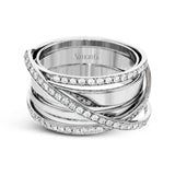 Fashion Ring in 18k Gold with Diamonds - Simon G. Jewelry