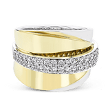 Fashion Ring In 18k Gold With Diamonds - Simon G. Jewelry