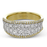 Fashion Ring In 18k Gold With Diamonds - Simon G. Jewelry