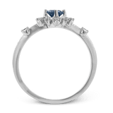 Garden Gemstone Ring In 18k Gold with Diamonds - Simon G. Jewelry