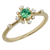 Garden Gemstone Ring In 18k Gold with Diamonds - Simon G. Jewelry