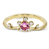 Garden Gemstone Ring in 18k Gold with Diamonds - Simon G. Jewelry