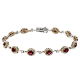 Gemstone Color Bracelet in 18k Gold with Diamonds - Simon G. Jewelry