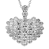 Heart Pendant in 18k Gold with Diamonds - Simon G. Jewelry