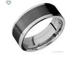 Lashbrook Platinum with Satin Finish and Zirconium Inlay