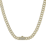 Lock Necklace in 14k Gold with Diamonds - Simon G. Jewelry