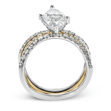 Marquise - cut Engagement Ring & Matching Wedding Band in 18k Gold with Diamonds - Simon G. Jewelry