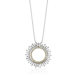 Medallion Pendant Necklace in 18k Gold with Diamonds - Simon G. Jewelry