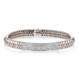 Men's Bracelet In 14k Gold With Diamonds - Simon G. Jewelry