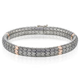 Men's Titanium Bracelet in 14k Gold - Simon G. Jewelry