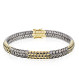 Men's Titanium Bracelet In 14k Gold With Black Diamonds - Simon G. Jewelry
