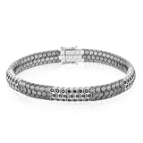 Men's Titanium Bracelet In 14k Gold With Black Diamonds - Simon G. Jewelry