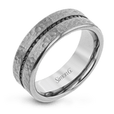 Men's Wedding Band In 14k Or 18k Gold With Diamonds