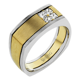 Men's Wedding Band In 14k Or 18k Gold With Diamonds - Simon G. Jewelry