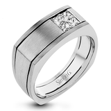 Men's Wedding Band In 14k Or 18k Gold With Diamonds - Simon G. Jewelry
