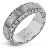 Men's Wedding Band In 14k Or 18k Gold With Diamonds