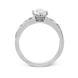Pear - Cut Engagement Ring In 18k Gold With Diamonds - Simon G. Jewelry