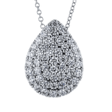 Pear Pendant in 18k Gold with Diamonds - Simon G. Jewelry