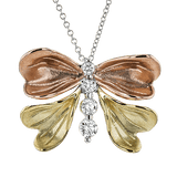 Pendant in 18k Gold with Diamonds - Simon G. Jewelry
