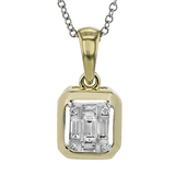 Pendant Necklace in 18K Gold with Diamonds