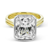 Radiant - cut Engagement Ring in 18k Gold with Diamonds - Simon G. Jewelry