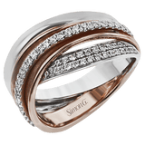 Right Hand Ring in 18k Gold with Diamonds - Simon G. Jewelry