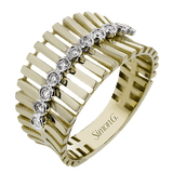 Right Hand Ring in 18k Gold with Diamonds - Simon G. Jewelry