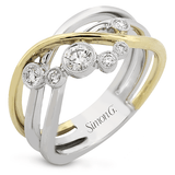 Right Hand Ring in 18k Gold with Diamonds - Simon G. Jewelry