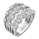 Right Hand Ring in 18k Gold with Diamonds - Simon G. Jewelry