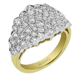 Right Hand Ring in 18k Gold with Diamonds - Simon G. Jewelry