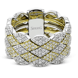 Right Hand Ring In 18k Gold With Diamonds - Simon G. Jewelry