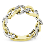 Right Hand Ring In 18k Gold With Diamonds - Simon G. Jewelry